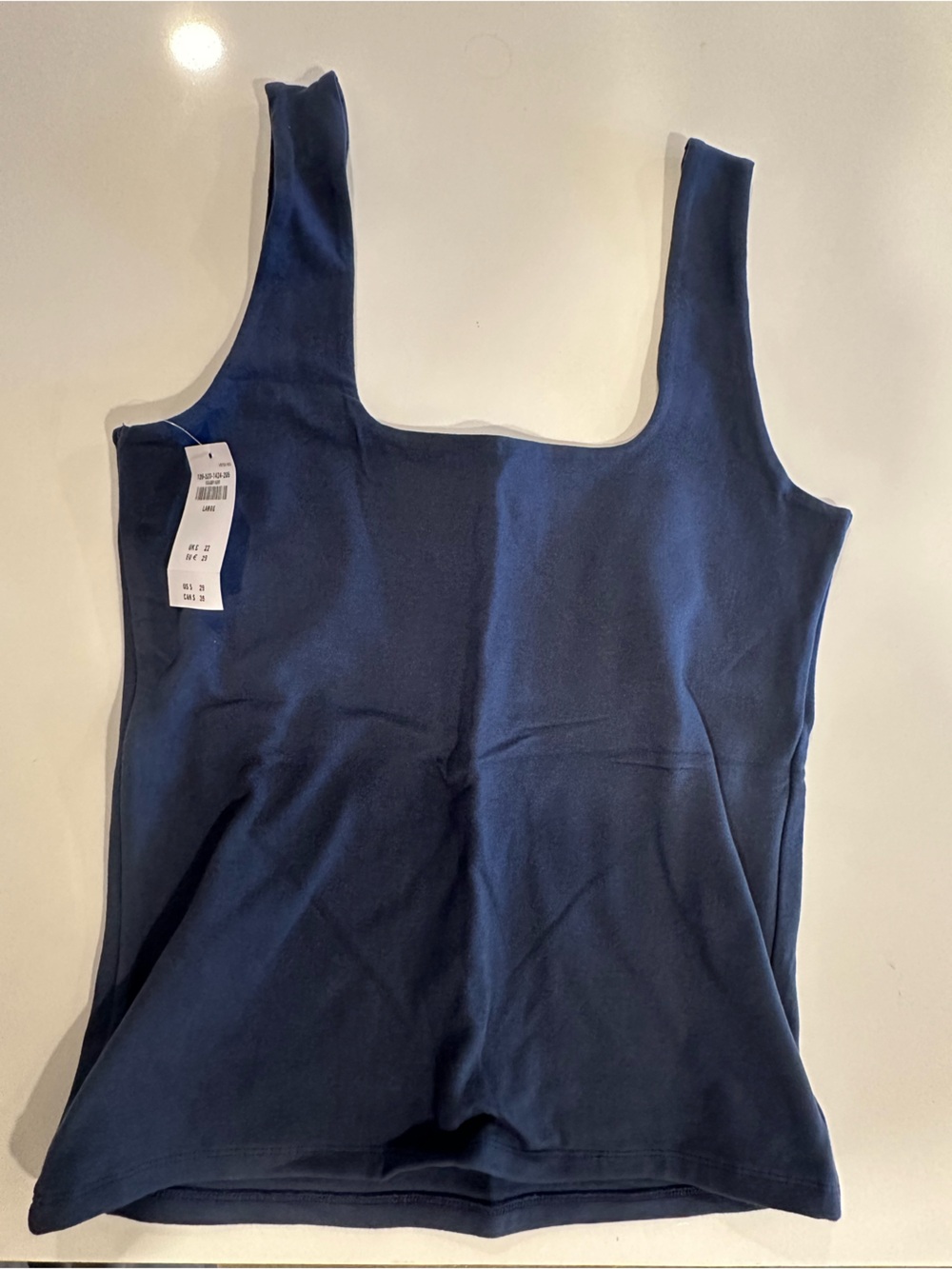 Abercrombie Navy Square-Neck Tank Top